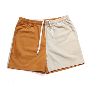 Short baggy mi-haut en maille pour homme, short de sport de fitness avec logo personnalisé, short de jogging en coton respirant, streetwear, basket-ball - Product Image 1