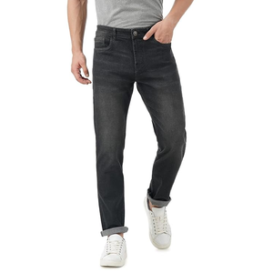 Jeans solides et extensibles pour hommes, pantalon en denim décontracté, pleine longueur, fabriqué au Vietnam - Product Image 5