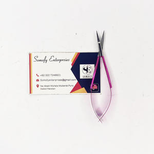 Micro tijera rosa brillante, punta recta plateada, hoja afilada de acero inoxidable, belleza sostenible, manicura, cutículas, tijeras de maquillaje - Product Image 3