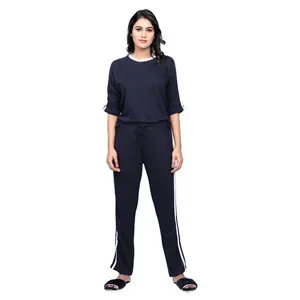 ชุดนอนผ้าฝ้าย2ชิ้นของผู้หญิงชุดกลางคืนนุ่มสบายชุดเซ็กซี่คุณสมบัติผู้ซื้อของแท้เดียวของ100% - Product Image 1