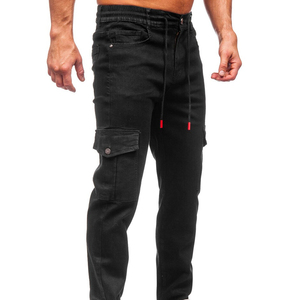 Logo personnalisé décontracté multi 6 poches jambe droite Work Wear Street Wear décontracté Fit Cargo pantalons de randonnée pour hommes Pantalon cargo - Product Image 2