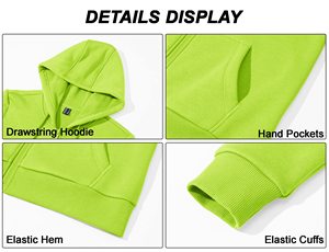 Sweatshirts à capuche pour femmes Sweatshirts courts en coton surdimensionnés Streetwear à capuche Vestes zippées en polaire Mode Gym Wear Casual Winter - Product Image 6