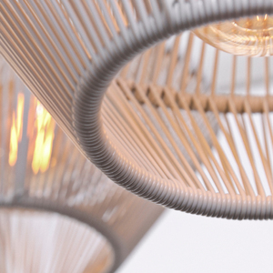 MOBILIER DE LAMPE DÉCORATIVE SUSPENDUE EN ROTIN TENDANCE POUR LA MAISON ET L'HÔTEL DÉCORATIVEB TAILLE PERSONNALISÉE AU PRIX DE GROS - Product Image 2