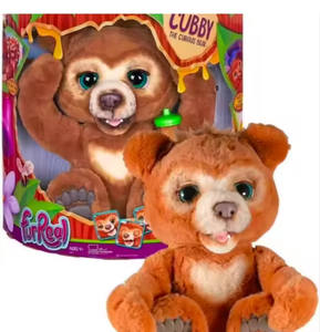 NUEVO Peluche Interactivo Fur-Real Cubby el Oso Curioso, Juguete de Peluche para Niños de 4 Años en Adelante - Product Image 1