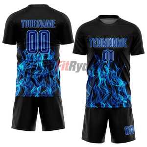 ชุดกีฬาฟุตบอลสำหรับผู้ใหญ่และ100% ใส่ได้ทั้งชายและหญิงชุดกีฬาผ้าโพลีเอสเตอร์แห้งเร็วผลิตตามสั่ง - Product Image 1