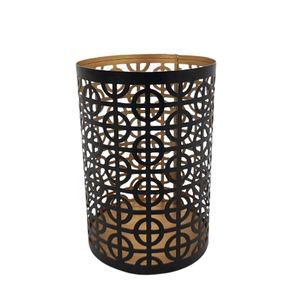 Pièce maîtresse votive moderne pour décoration de la maison avec bougeoir de couleur noir et or pour décoration de table faite à la main et personnalisée - Product Image 6