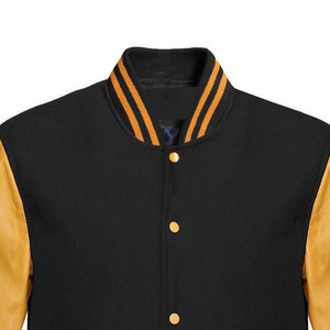 Venta al por mayor de los hombres de tendencia Varsity chaquetas de diseño único de lana de lona de encargo de la mejor calidad CollegeBaseballjacket para los hombres - Product Image 4