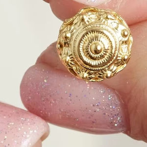 ต่างหูเงินแท้ 925 ชุบทอง ลายฉลุแบบโบฮีเมียน ดีไซน์ละเอียดอ่อน  สำหรับงานแต่งงานหรืองานเลี้ยง - Product Image 4