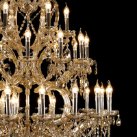 Lustre en cristal de luxe européen à la mode, luminaire en verre, art déco, designer, branche, pour villa, hall d'entrée, escalier