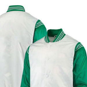 Chaqueta universitaria de algodón transpirable Premium 100% para hombre, chaqueta universitaria de béisbol suave y cómoda de diseño personalizado y logotipo - Product Image 3