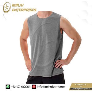 Men's Sleeveless Fitness Singlet <b>Moisture</b> Wicking Gym Tank Top Athletic Wear Bulk Supplier Drop Shipping - Product Image 3