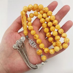RÉSINE Tasbih LÉGER DONNER PRIÈRE EID CADEAU CONNEXION TRADITION ISLAMIQUE Perle Ambre 33 Musulman Islamique Eid Cadeau Tesbih - Product Image 3