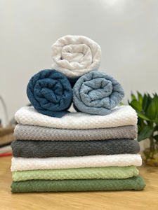 ชุดผ้าขนหนูสำหรับใช้ในบ้านผ้าฝ้ายผิวแห้งเร็วมีหลายขนาดและหลายสี - Product Image 4