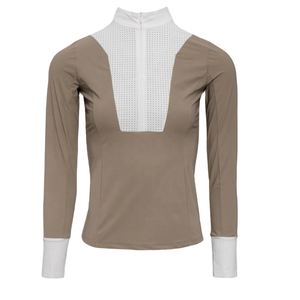 Horse Riding Equestrian Base Layer <b>Long</b> <b>Sleeve</b> Half Zip up T <b>Shirt</b>/breathable Durable <b>Women</b> and Men Booth Horse Riding <b>Polo</b> Shir - Product Image 1