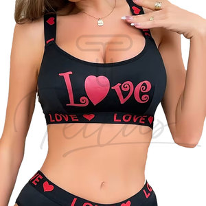 Made Pakistan Women's Simple Lightweight High Support Racerback Yoga Sports <b>Bra</b> Spandex/Nylon Breathable Four-Way Stretch Front - Product Image 3