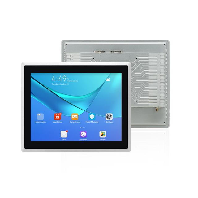 10.1 10.4 12 15 Inch Fanless Touch AIO Android OS Embedded Monitor IP65 Waterproof Wall Mount Industrial Touchscreen Panel PC