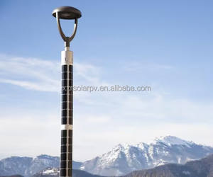 لوح شمسي أسطواني جديد بقوة 100 واط، سهل التركيب، لعمود الإنارة، متوفر باللونين الأبيض/الأسود، غطاء أمامي زجاجي، تصنيع حسب الطلب - Product Image 1