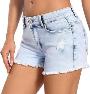 Pantalones cortos de mezclilla Formal Verano Moda Tamaño personalizado Calidad Premium Mujeres Pantalones cortos de mezclilla al por mayor - Product Image 2