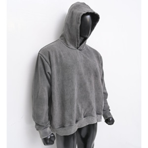 Acid Wash Streetwear Heavyweight Fleece Hoodie Hombres Oversized Acid Washed Hoodie Personalizado de alta calidad Bordado logo Transpirable - Product Image 2