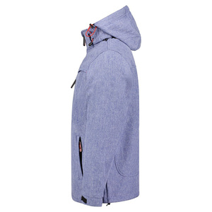 Exclusive Relaxed Fit Adjustable Hooded Softshell <b>Jacket</b> For Men Luxury Windproof Zipper Winterwear <b>Jacket</b> With Customize Logo - Product Image 4