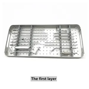 Instrumentos quirúrgicos ortopédicos Juegos de herramientas para huesos Juego de instrumentos de tornillo de pedículo de columna para cirugía espinal Calidad A + - Product Image 2