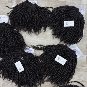 Sun Hair Company Haute Qualité Double Dessiné Pixie Bouclés Trame Bundles Cuticule Aligné Raw Vietnamien Extensions de Cheveux Humains Perruques - Product Image 6