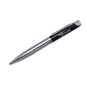 Customizable 0.5mm Black and Silver <b>Ballpoint</b> <b>Pen</b> for Corporate School Office Gifting - Product Image 1