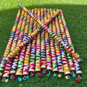 Palitos de Dandiya Coloridos al por Mayor para Baile, Decoración Perfecta para Mehndi, Sangeet, Bodas Indias, Decoración Temática de Navratri, Decoración Kediyo - Product Image 1