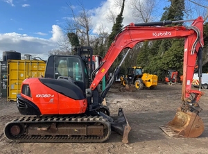 En stock : Mini-excavatrice KX040-5 – Équipement de construction hydraulique fiable, moteur, pompe, boîte de vitesses, haute efficacité, robuste - Product Image 1
