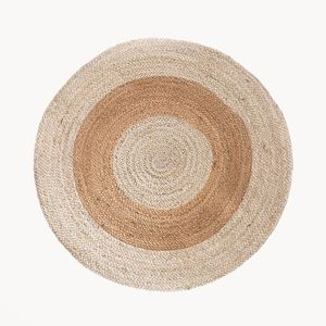 Meilleur vendeur Tapis Marden I Indien Magnifique tapis rond en jute tissé à la main Tapis réversible en jute tressé de 3 pieds de diamètre en Inde - Product Image 5