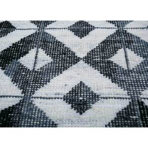 Tapis en laine et viscose noué à la main Erbe Llv-3040, gris et noir, géométrique, pour la maison, le couloir, rectangulaire, 10 mm, pour le salon, tapis en jute - Product Image 3