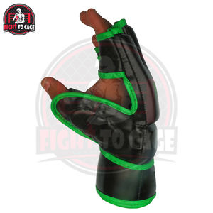 Gants de MMA en cuir/microfibre de qualité supérieure - Fermeture à boucle légère, couleurs personnalisables, gants d'entraînement de boxe pour adultes - Product Image 2