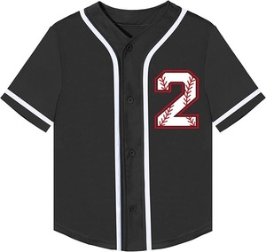 Venta al por mayor, pedido a granel, camisetas de béisbol, nombre personalizado/Número, Material transpirable, opciones de impresión u bordado 3D - Product Image 2