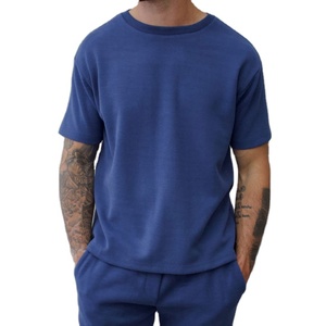 LEDBURY INTERNATIONAL Été 2026 Chemise Homme Oversize Unie en Tissu Éponge Polyester/Coton Prix de Gros Usine Logo Personnalisé Formel - Product Image 5