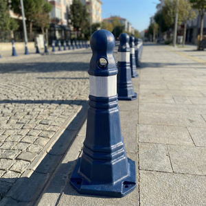 Ensemble de 50 poteaux de signalisation en acier bleu foncé antique pour les rues et les routes extérieures - Poteaux de signalisation en métal pour routes - Product Image 2