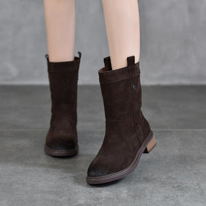 Bottes hautes chic pour femmes, confortables, à bout rond, à enfiler, pour le quotidien, sexy, au-dessus du genou - Product Image 3