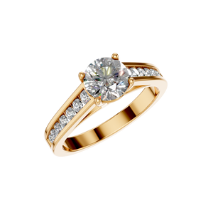 แหวนเงินแท้ 925 ชุบโรเดียม ประดับเพชรโมอิสซาไนต์ทรงโซลิแทร์ สำหรับผู้หญิง งานแต่งงาน งานหมั้น ปรับแต่งได้ รับผลิตแบบ OEM ODM - Product Image 4