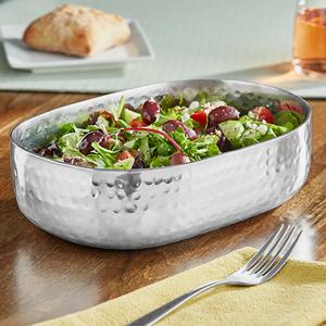 Aluminium Serving Bowl Silver Finished Decorative Bowl for Home Kitchen Dining <b>Table</b> Party Wedding and <b>Buffet</b> Use - Product Image 3