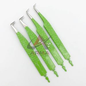 แหนบต่อขนตาทำจากสเตนเลสสตีล90องศาปรับแต่งได้อุปกรณ์แยกปลายออกได้อย่างยั่งยืน - Product Image 2