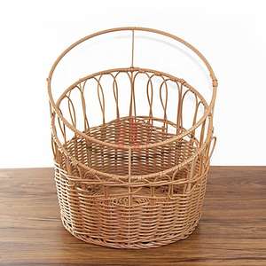 Cesta de Pan Moderna y Ecológica de Mimbre Tejido Circular, Cesta de Almacenamiento Hecha a Mano para Baguette y Otros Alimentos - Product Image 2