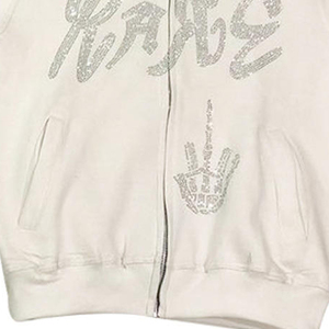 ชุดเสื้อมีฮู้ดผ้าฟลีซสำหรับผู้ชายพิมพ์ลายดิจิทัลสำหรับฤดูหนาวผ้าฟลีซฟอกลายแดดซีดมีโลโก้ตามสั่ง - Product Image 3