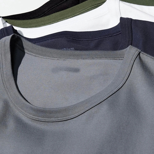 เสื้อยืดแขนสั้นผู้ชาย, ผ้าฝ้าย AIRism โอเวอร์ไซส์ - Product Image 1