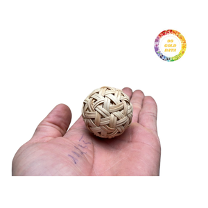 Boules décoratives en rotin tissées à la main Orbes décoratives en rotin naturel Boules en osier tissées à la main pour remplisseurs de bol de centres de table - Product Image 2