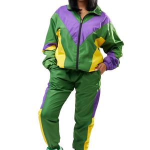 Costume coupe-vent pour femmes sont disponibles en gros taux Top tendance avec Logo personnalisé et ensemble 2 pièces survêtements coupe-vent 2026 - Product Image 6