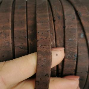 Cordón de Corcho Plano de 10 mm, Marrón, Correa de Corcho Vegano Ancha Superior, Material Flexible y Duradero para Bolsos, Cinturones, Manualidades y Accesorios - Product Image 6