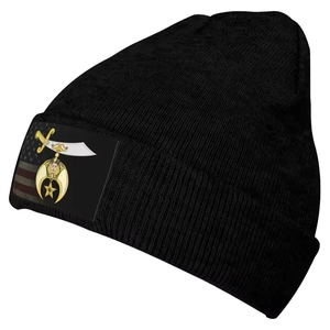 Masonic Shriner Split Adults Knit Beanie Winter Hat <b>Men</b> Women <b>Cap</b> Outdoor Warm <b>Caps</b> Black Embroidered Knitt 2025 Beanies - Product Image 2