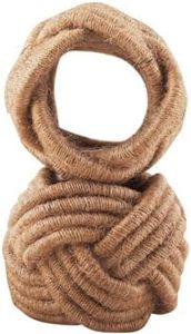 Grands ronds de serviette en rotin de décor de table en vrac pour la table à manger de fête rassemblements de famille de tous les jours pour les décorations - Product Image 2