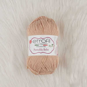 เส้นด้ายฝ้าย100% ของ etrofil สำหรับเด็กทารกแกนม้วน70113-100กรัม - Product Image 1