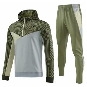 Vente en gros de survêtement de jogging de qualité supérieure respirant à manches longues 100% coton polyester survêtement d'entraînement pour hommes - Product Image 1