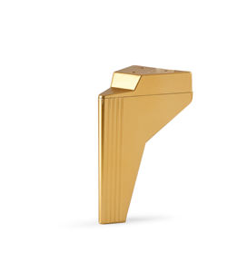 Venus Modern T-Shape Heavy Duty 14cm Pied de meuble en plastique doré Design élégant et durable pour canapé, chaise, armoire à manger, meuble TV - Product Image 1